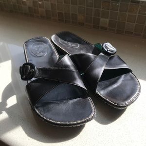 Bolo leather dark brown sandals